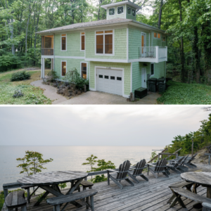 4 Bedroom Dog Friendly Vacation Rental Home in West Olive, Michigan with Beach Access