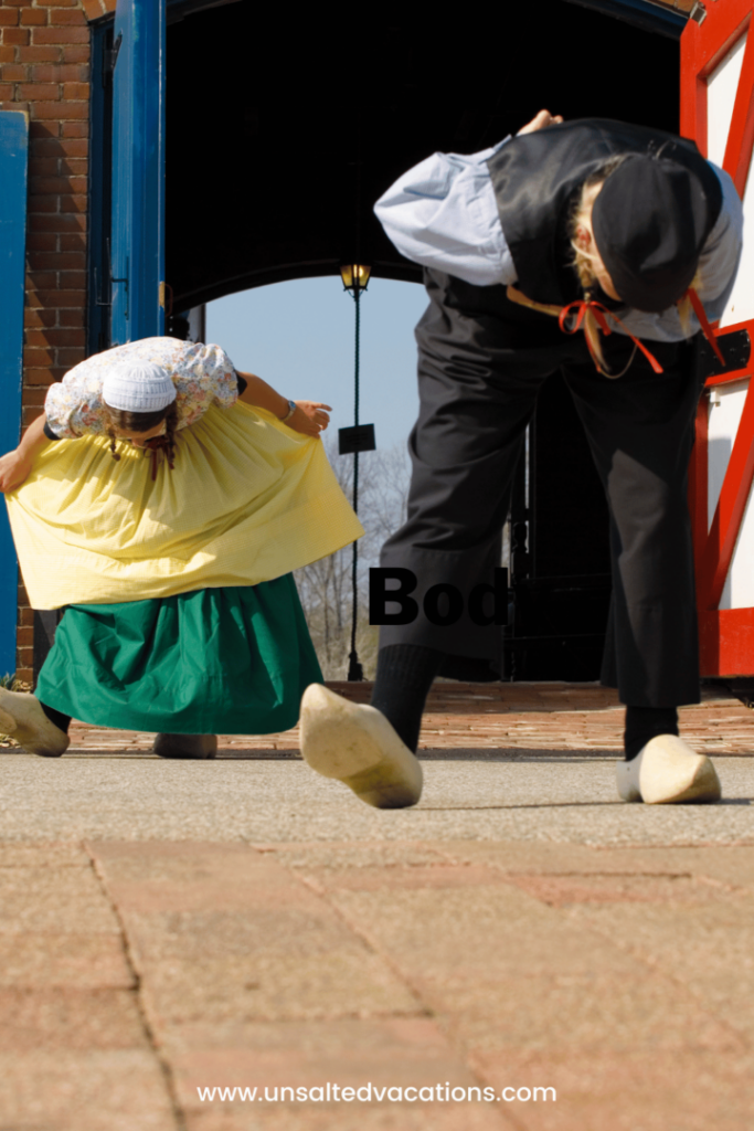 Klompen (Dutch) Dancers Perform During the Tulip Time Festival in Holland Michigan